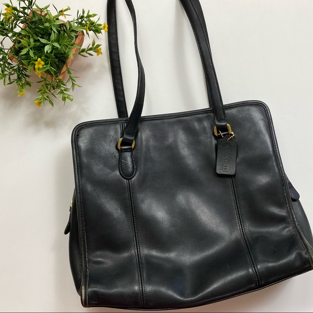 Coach Vintage Compartment Shoulder Tote Bag